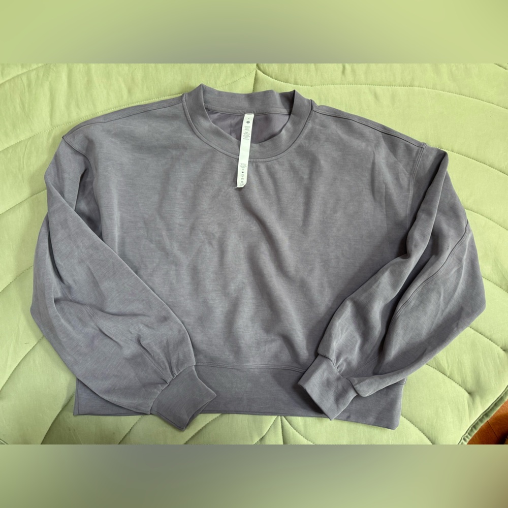 lululemon athletica Light Purple Crew Neck Sweater